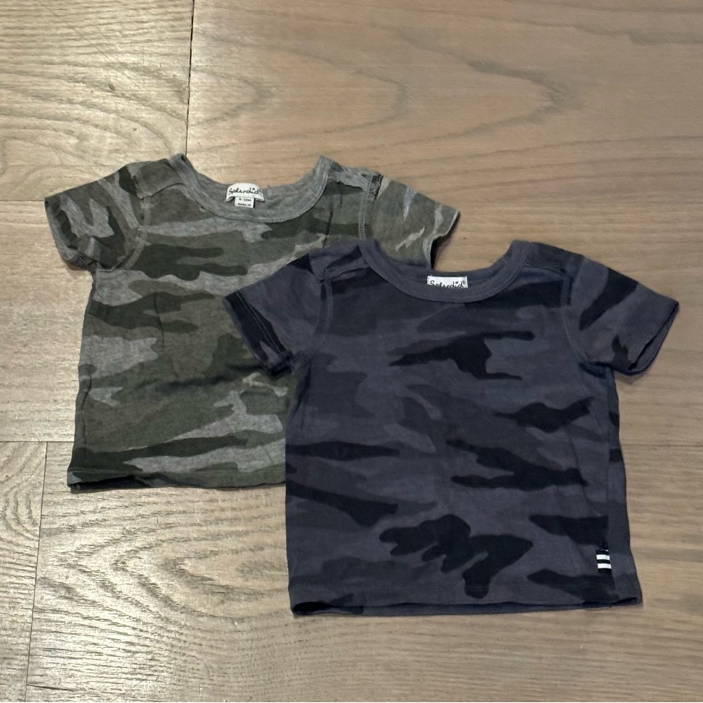 Splendid Kids Camo T-Shirt Set - Green and Black